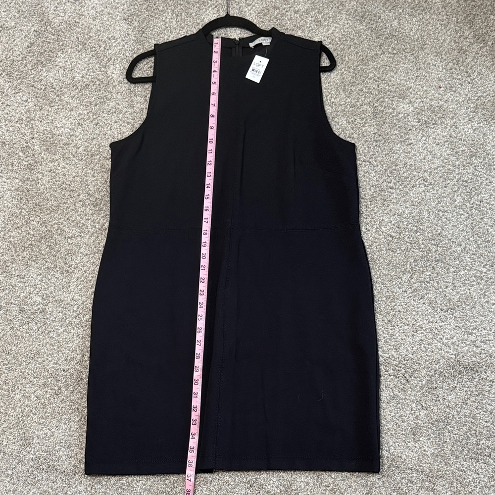LOFT Elegant Black Sleeveless Dress NWT